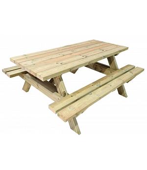 MESA PICNIC DE MADERA PARA EXTERIOR MASGAMES MUNICH USO PUBLICO EN1176 - MA500025